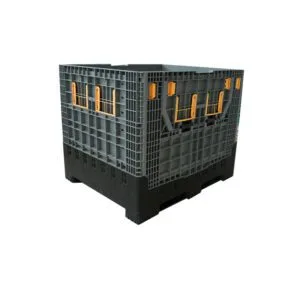 1200×1000×1000mm Foldable Pallet Box with Drop Gates - View 1 | Zhenghao Plastics