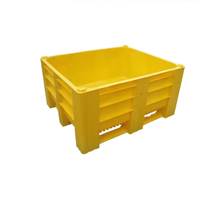 1200x1000 One Piece Plastic Pallet Box Heavy Duty Bulk Container