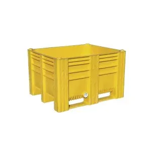 1200x1000x755 HDPE Plastic Pallet Box with Solid Straight Walls - View 1 | Zhenghao Plastics