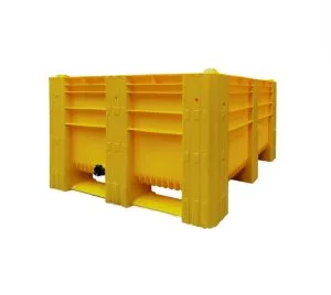 4-Way Solid Plastic Pallet Box With Lid 1200x1000 - HDPE Plastic Pallet | Zhenghao Plastics