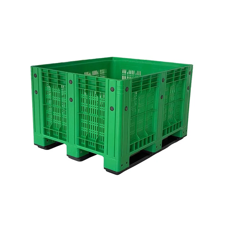 1200x1000x760 Heavy-Duty Injection Molded Plastic Pallet Box - View 1 | Zhenghao Plastics
