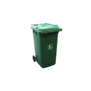 Outdoor Plastic Garbage Bin with Wheels and Lid 3