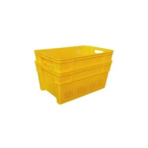 Nestable Storage Crate – Stackable Heavy Duty Plastic Crates for Warehouse - View 4 | Zhenghao Plastics