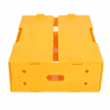 Custom yellow PP turnover box for industrial parts handling
