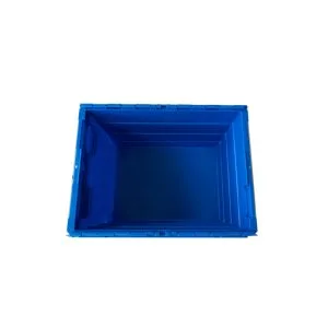 Heavy Duty Attached Lid Tote for Storage and Moving 660*425*345mm - View 1 | Zhenghao Plastics