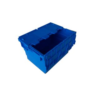 Heavy Duty Attached Lid Tote for Storage and Moving 1