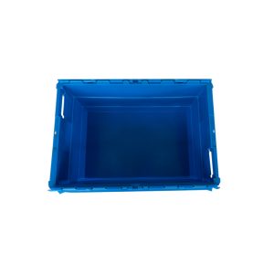 Attached Lid Container Stackable Plastic Storage Box 3