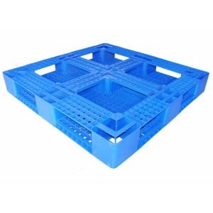 1100x1100 Six-Runner (Full Perimeter) Grid Plastic Pallets - View 1 | Zhenghao Plastics