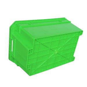 Stackable Nestable Crate for Space-Saving Storage – Durable Plastic Containers for Warehouse & Logistics - View 2 | Zhenghao Plastics