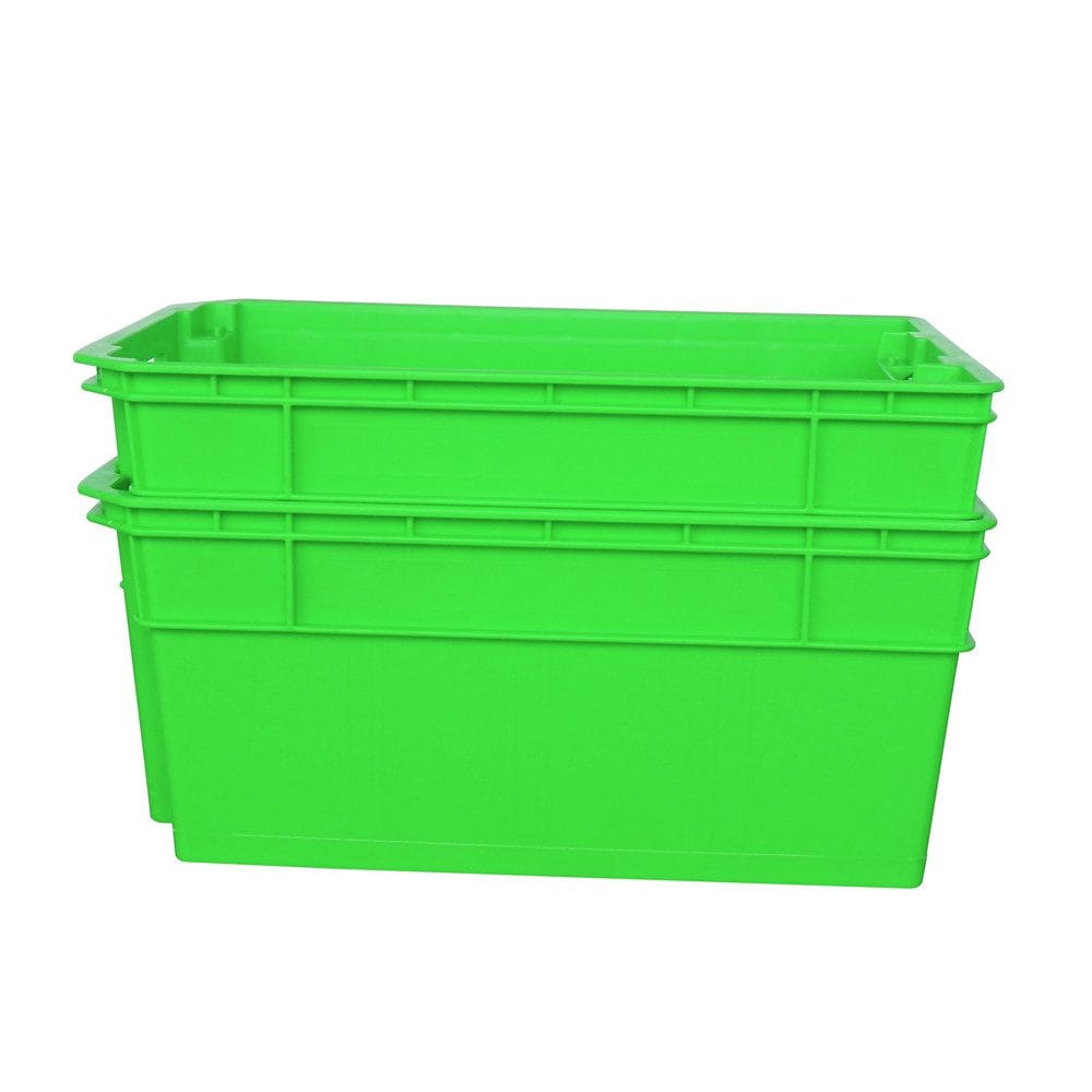 Stackable Nestable Crate for Space-Saving Storage – Durable Plastic Containers for Warehouse & Logistics - View 3 | Zhenghao Plastics