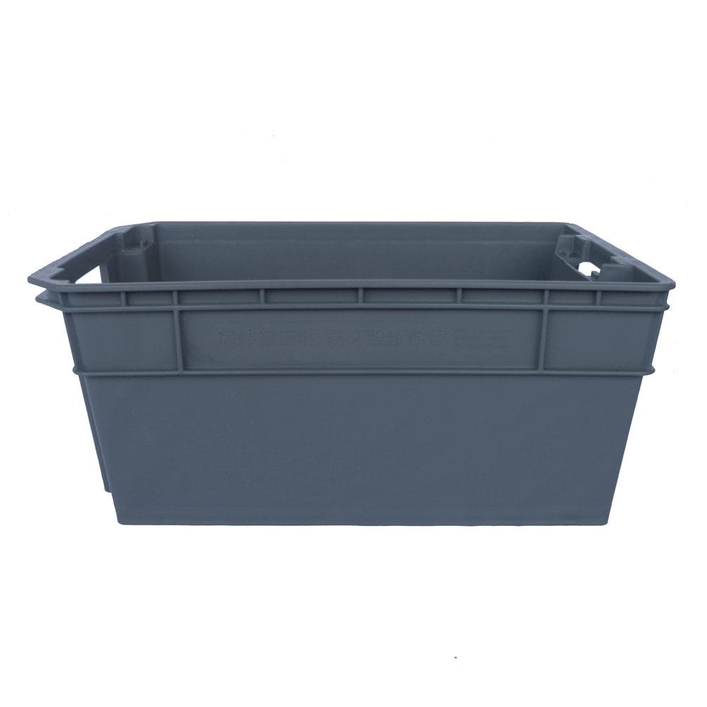 Nestable Storage Crate with Stackable Design – Space-Saving Plastic Containers for Industrial & Warehouse Use - View 2 | Zhenghao Plastics