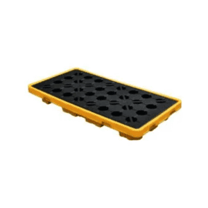 1300×680×150 Spill-Proof Plastic Pallets for chemical barrels