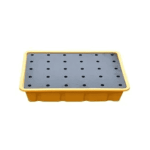 490×355×95 Leak-Proof Plastic Containment Pallets for Lab Use
