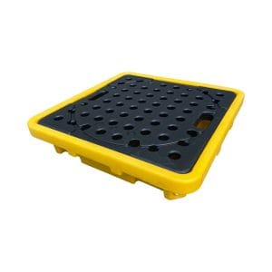 HDPE Single Drum Spill Pallet | Plastic Secondary Containment Tray for Oil & Chemical