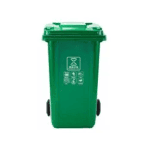 Outdoor Plastic Garbage Bin with Wheels and Lid