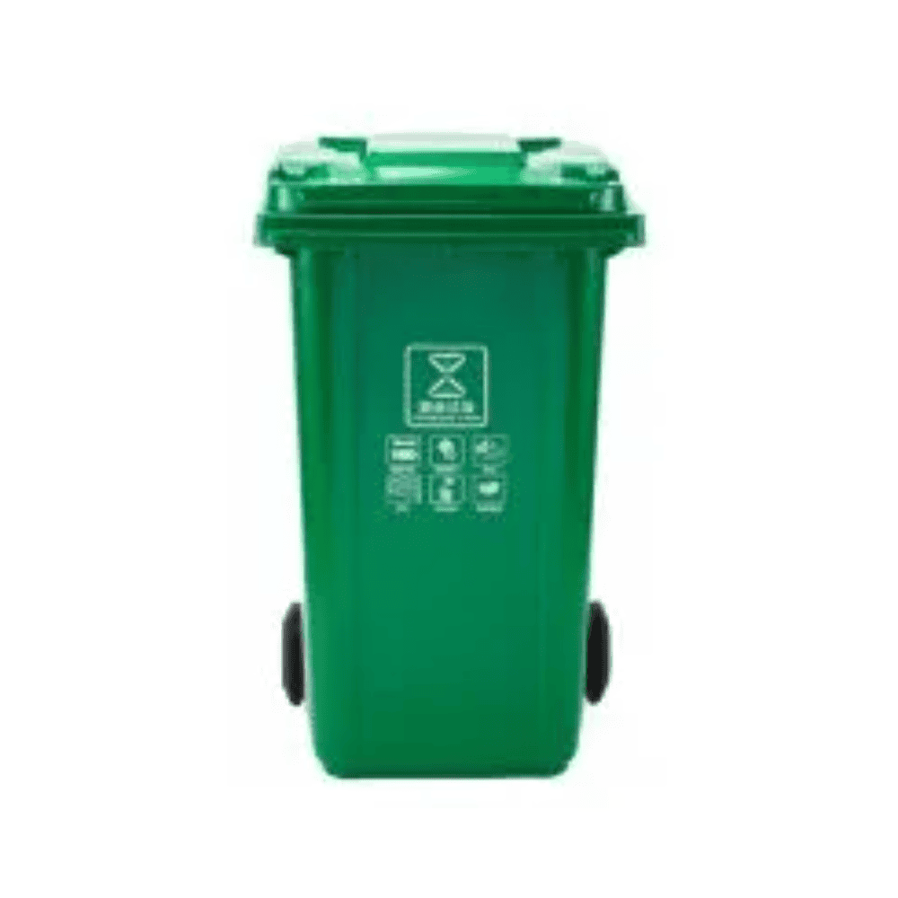Outdoor Plastic Garbage Bin with Wheels and Lid