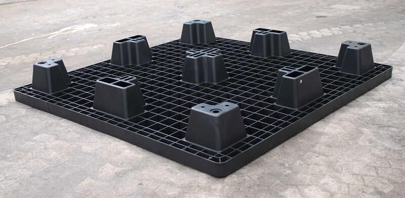 1100×1100-Nestable-Nine-Leg-Grid-Plastic-Pallet-12