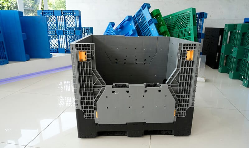 1200×1000×1000mm-Foldable-Pallet-Box-with-Drop-Gates-11