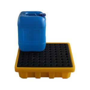 HDPE Single Drum Spill Control Pallet | Plastic Anti-Leak Tray for Chemical & Oil Storage 2