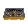 HDPE Single Drum Drip Containment Tray | Plastic Spill Guard Pallet for Chemical & Oil Barrels
