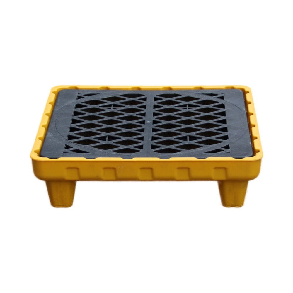 Leak Containment Pallet for Single Drum | Industrial HDPE Spill Collection Tray