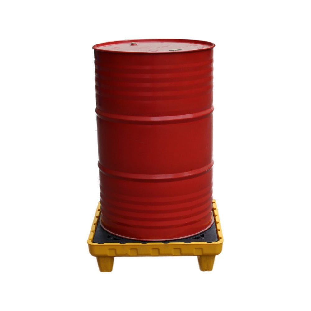 Leak Containment Pallet for Single Drum | Industrial HDPE Spill Collection Tray 4