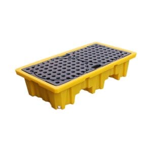 2 Drum Spill Deck with Sump | HDPE Secondary Containment Pallet 1