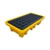 Heavy Duty 2 Drum Spill Containment Pallet | HDPE Chemical Drum Spill Tray with Sump & Drain
