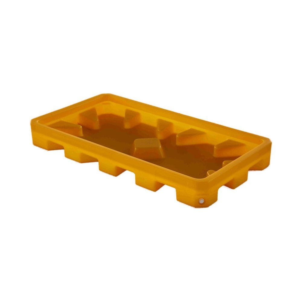 HDPE 2 Drum Spill Containment Pallet | Anti-Leak Drum Storage Tray with Grating & Drain Outlet 2