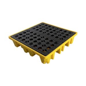 Polyethylene Spill Pallet 4 Drum | 4 Drum HDPE Spill Containment Pallet Supplier