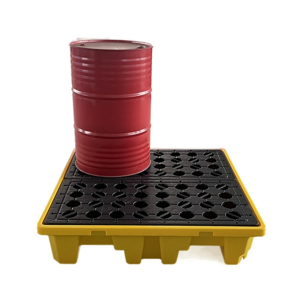 Polyethylene Spill Pallet 4 Drum | 4 Drum HDPE Spill Containment Pallet Supplier