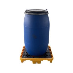 HDPE Single Drum Spill Capture Tray | Plastic Leak Containment Pallet for Oil & Chemical Drums 3