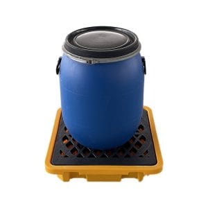 Industrial Single Drum Spill Tray | HDPE Plastic Containment Pallet for Leak Control 2
