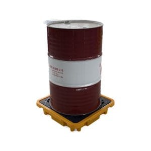 Industrial Single Drum Spill Tray | HDPE Plastic Containment Pallet for Leak Control 3