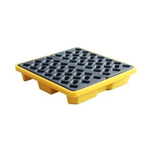 Single Drum Spill Prevention Pallet | HDPE Plastic Containment Tray for Liquid Safety 1