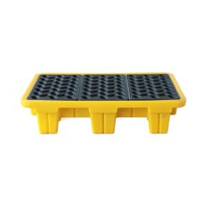 2 Drum Spill Containment Platform | HDPE Drum Spill Tray with Drain Valve 4