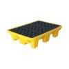 2 Drum Spill Containment Platform | HDPE Drum Spill Tray with Drain Valve
