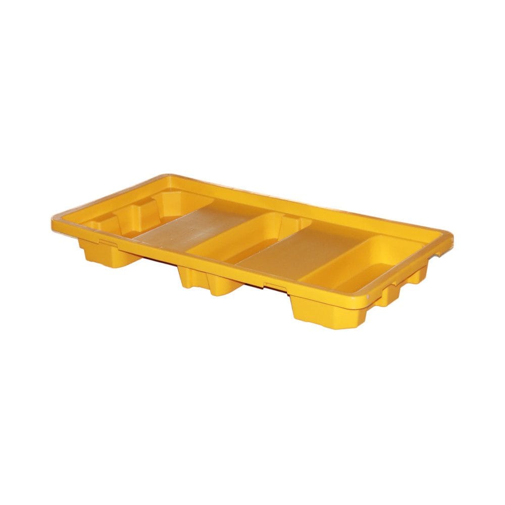 2 Drum Spill Pallet with Removable Grating | HDPE Leak Containment Base for Chemical & Oil Drums