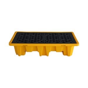 Oil Spill Pallet | HDPE Spill Containment Pallet for Oil Drum Storage with Drain