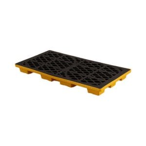 2 Drum Spill Pallet | HDPE Secondary Containment Pallet for 55 Gallon Drums with Sump & Drain