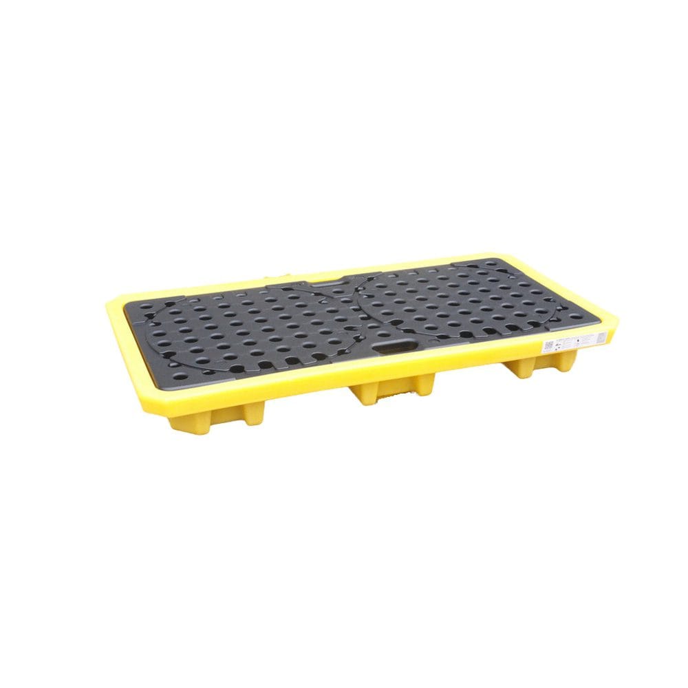 Industrial 2 Drum Chemical Spill Pallet | HDPE Spill Containment Platform for 55 Gallon Drums 1