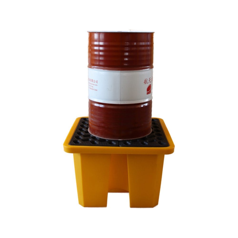 One Drum Spill Containment Platform | HDPE Anti-Leak Plastic Pallet for Hazardous Liquids 2