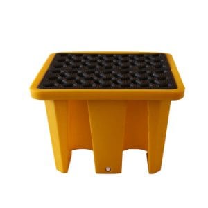 One Drum Spill Containment Platform | HDPE Anti-Leak Plastic Pallet for Hazardous Liquids